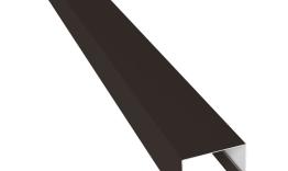 Планка П-образная заборная 24 0,45 Drap ST RR 32 темно-коричневый (2м). Цена: 448 руб. Артикул: 31802