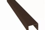 Планка П-образная заборная 24 0,45 Drap TwinColor RAL 8017 шоколад (2м) – Купить оптом и в розницу