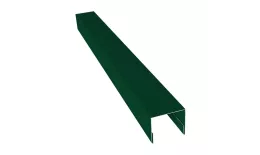 Планка П-образная заборная 24 0,45 PE-Double с пленкой RAL 6005 зеленый мох (2м). Цена: 496 руб. Артикул: 31492