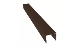 Планка П-образная заборная 24 0,45 PE-Double с пленкой RAL 8017 шоколад (2,5м). Цена: 620 руб. Артикул: 31497