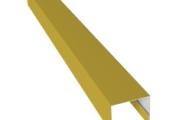 Планка П-образная заборная 24 0,45 PE с пленкой RAL 1018 цинково-желтый (2,5м) – Купить оптом и в розницу