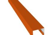 Планка П-образная заборная 24 0,45 PE с пленкой RAL 2004 оранжевый (2,5м) – Купить оптом и в розницу