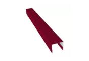 Планка П-образная заборная 24 0,45 PE с пленкой RAL 3003 рубиново-красный (2,5м) – Купить оптом и в розницу