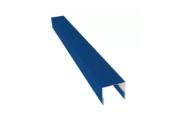 Планка П-образная заборная 24 0,45 PE с пленкой RAL 5005 сигнальный синий (3м) – Купить оптом и в розницу