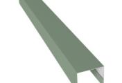 Планка П-образная заборная 24 0,45 PE с пленкой RAL 6019 бело-зеленый (2,5м) – Купить оптом и в розницу