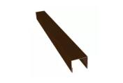 Планка П-образная заборная 24 0,45 Print Elite Choco Wood TwinColor (2м) – Купить оптом и в розницу