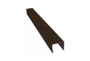 Планка П-образная заборная 24 0,45 Print Elite Coffee Wood TwinColor (2,5м) – Купить оптом и в розницу