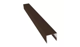 Планка П-образная заборная 24 0,5 Satin Matt TX RAL 8017 шоколад (2м). Цена: 569 руб. Артикул: 31759