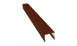 Планка П-образная заборная 24 0,5 Satin с пленкой RAL 3009 оксидно-красный (2,5м). Цена: 612 руб. Артикул: 31601