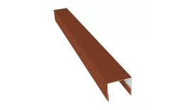 Планка П-образная заборная 24 0,5 Satin с пленкой RAL 8004 терракота (2,5м). Цена: 612 руб. Артикул: 31616