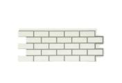 Фасадные панели GRAND LINE Коллекция Состаренный Кирпич Design молочный со швом – Купить оптом и в розницу