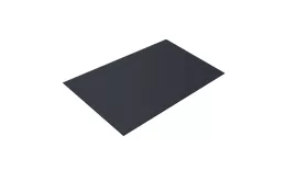 Плоский лист 0,45 Drap с пленкой RAL 7024 мокрый асфальт. Цена: 772 руб. Артикул: 45003