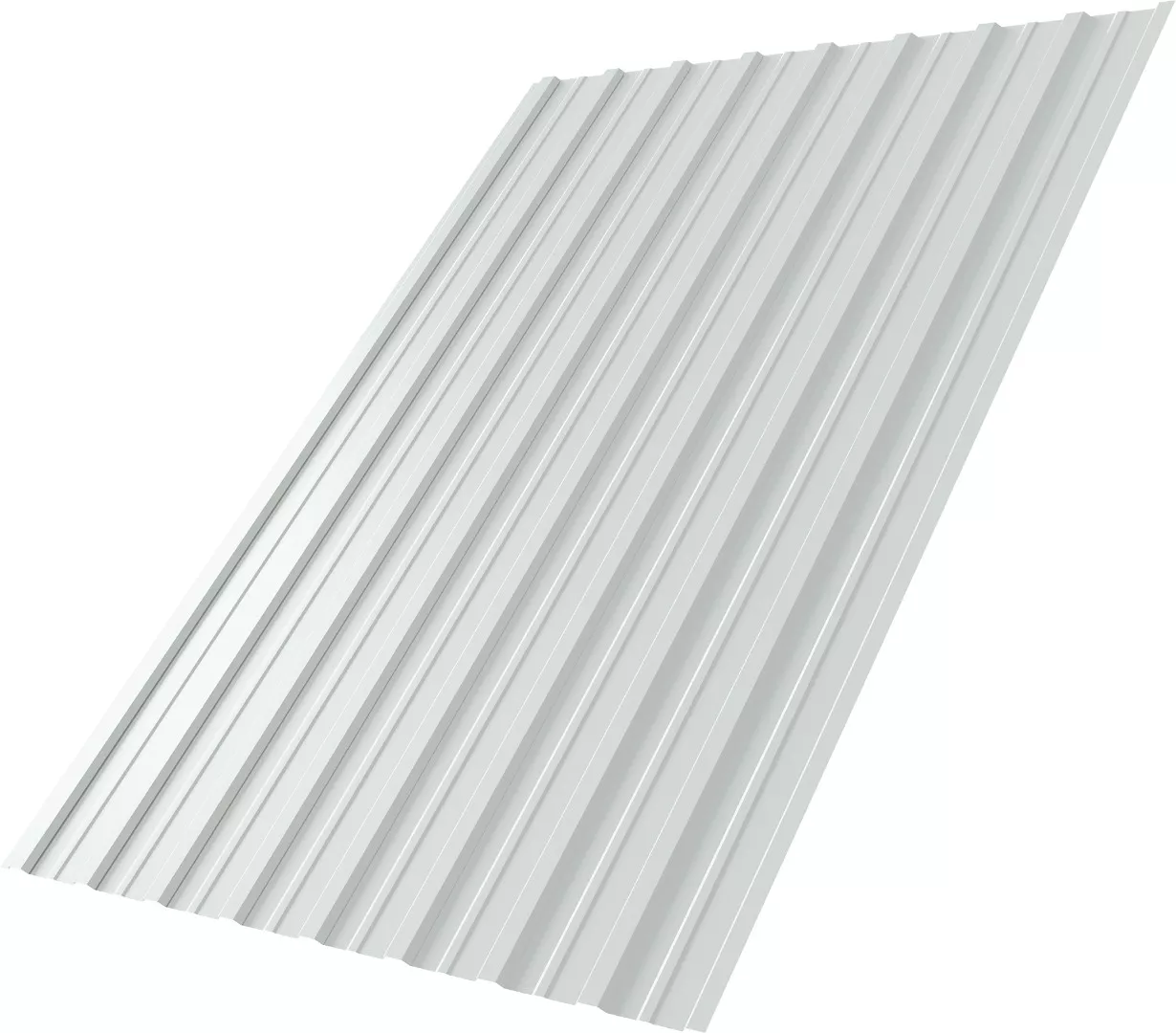 Профнастил Grand Line С10 A Полиэстер Дачный 0,35 мм RAL 9003 Сигнальный белый купить в санкт-петербурге