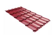 Металлочерепица Grand Line Kvinta Plus 3D 0,5 Satin RAL 3005 красное вино – Купить оптом и в розницу