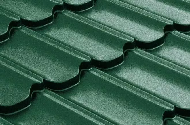 Металлочерепица GL Квинта плюс (Kvinta Plus) 0,5 Velur RAL 6005 зеленый мох купить в санкт-петербурге