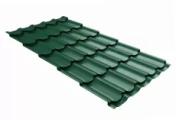 Металлочерепица GL Kvinta Plus 3D 0,5 Quarzit RAL 6005 зеленый мох – Купить оптом и в розницу