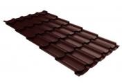 Металлочерепица GL Kvinta Plus 0,5 Rooftop Matte (Стальной Бархат) RAL 8017 шоколад GrandLineM05_01-8017