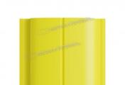 Штакетник Металл Профиль ELLIPSE-Т (Прямой) Полиэстер 0,45 мм RAL 1018 Цинково-желтый – Купить оптом и в розницу