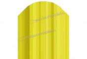 Штакетник Металл Профиль TRAPEZE-O (Закругленный) РЕ 0,45 мм RAL 1018 Цинково-желтый – Купить оптом и в розницу