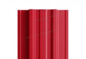 Штакетник Металл Профиль TRAPEZE-Т (Прямой) РЕ 0,45 мм RAL 3003 Рубиново-красный – Купить оптом и в розницу
