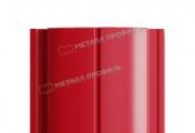 Штакетник Металл Профиль ELLIPSE-Т (Прямой) Полиэстер 0,45 мм RAL 3003 Рубиново-красный – Купить оптом и в розницу