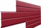 Софит металл перфорированный Металл Профиль Lбрус PE 0,45 мм RAL 3003 рубиново-красный – Купить оптом и в розницу