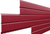 Софит металл перфорированный Металл Профиль Lбрус PE 0,45 мм RAL 3003 рубиново-красный – Купить оптом и в розницу