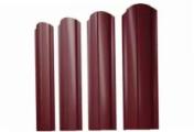 Штакетник Grand Line Slim Полукруглый фигурный 0,5 Quarzit RAL 3005 Красное вино – Купить оптом и в розницу