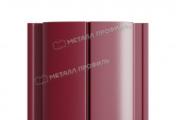 Штакетник Металл Профиль ELLIPSE-Т (Прямой) Полиэстер 0,45 мм RAL 3005 Красное вино – Купить оптом и в розницу