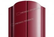 Штакетник Металл Профиль ELLIPSE-O (Закругленный) РЕ 0,45 мм RAL 3005 Красное вино – Купить оптом и в розницу