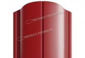 Штакетник Металл Профиль ELLIPSE-O (Закругленный) PURMAN 0,5 мм RAL 3011 Коричнево-красный – Купить оптом и в розницу