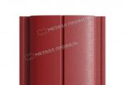 Штакетник Металл Профиль ELLIPSE-Т (Прямой) PURMAN 0,5 мм RAL 3011 Коричнево-красный – Купить оптом и в розницу