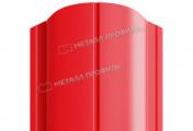 Штакетник Металл Профиль ELLIPSE-O (Закругленный) РЕ 0,45 мм RAL 3020 насыщенный красный – Купить оптом и в розницу