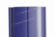 Штакетник Металл Профиль ELLIPSE-Т (Прямой) Полиэстер 0,45 мм RAL 5002 ультрамариновый-синий – Купить оптом и в розницу