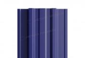 Штакетник Металл Профиль TRAPEZE-Т (Прямой) NormanMP 0,5 мм RAL 5002 Ультрамариново-синий – Купить оптом и в розницу