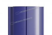 Штакетник Металл Профиль ELLIPSE-Т (Прямой) Полиэстер 0,45 мм RAL 5002 ультрамариновый-синий – Купить оптом и в розницу