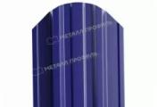Штакетник Металл Профиль TRAPEZE-O (Закругленный) NormanMP 0,5 мм RAL 5002 Ультрамариново-синий – Купить оптом и в розницу