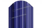 Штакетник Металл Профиль TRAPEZE-O (Закругленный) NormanMP 0,5 мм RAL 5002 Ультрамариново-синий – Купить оптом и в розницу