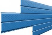 Софит металл перфорированный Металл Профиль Lбрус NormanMP 0,5 мм RAL 5015 небесно-синий – Купить оптом и в розницу
