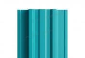 Штакетник Металл Профиль TRAPEZE-Т (Прямой) РЕ 0,45 мм RAL 5021 Водная синь – Купить оптом и в розницу
