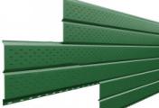 Софит металл перфорированный Металл Профиль Lбрус PE 0,45 мм RAL 6002 лиственно-зеленый – Купить оптом и в розницу