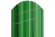 Штакетник Металл Профиль TRAPEZE-O (Закругленный) РЕ 0,45 мм RAL 6002 Лиственно-зеленый – Купить оптом и в розницу