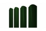 Штакетник Grand Line Круглый фигурный 0,45 PE Double RAL 6005 Зеленый мох (1,8м) – Купить оптом и в розницу