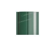 Штакетник Металл Профиль ELLIPSE-Т (Прямой) VikingMP E 0,5 мм RAL 6005 Зеленый мох – Купить оптом и в розницу