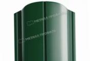 Штакетник Металл Профиль ELLIPSE-O (Закругленный) VikingMP 0,45 мм RAL 6005 Зеленый мох – Купить оптом и в розницу