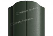Штакетник Металл Профиль ELLIPSE-O (Закругленный) VikingMP E 0,5 мм RAL 6007 Бутылочно-зеленый – Купить оптом и в розницу
