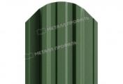 Штакетник Металл Профиль TRAPEZE-O (Закругленный) VikingMP E 0,5 мм RAL 6007 Бутылочно-зеленый – Купить оптом и в розницу