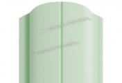 Штакетник Металл Профиль ELLIPSE-O (Закругленный) NormanMP 0,5 мм RAL 6019 бело-зеленый – Купить оптом и в розницу
