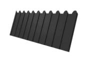 Профнастил C8 A для забора фигурный Grand Line Drap 0,45 мм с пленкой RAL 7004 Сигнальный серый – Купить оптом и в розницу