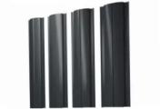 Штакетник Grand Line Slim Полукруглый 0,5 Quarzit Pro Matt RAL 7016 Антрацитово-серый – Купить оптом и в розницу
